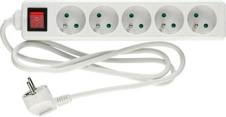 Hanger Regleta M&uacute;ltiple Blanca 3 Tomas 16a 230v Cable 1,5m