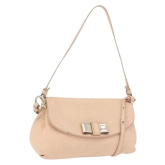 Chlo&eacute; Pre-owned Cross Body Bag - Dames - Pre-owned - Beige - Maat: ONE Size Leer