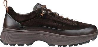 Santoni Schoenen, Heren, Bruin, 41 1/2 EU, Leer, Easy Bounce Mountain