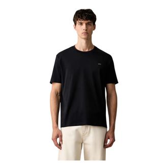 Paul & Shark Tops, Heren, Zwart, XL, Katoen, T-shirt met ronde hals