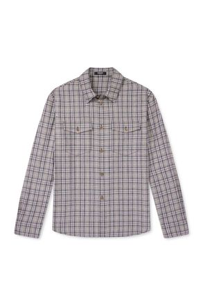 Versace Checked Wool-Flannel Shirt