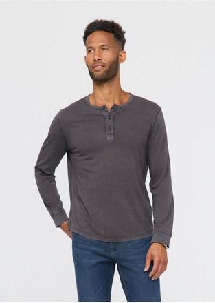 Duer PurePima Vintage Henley in Washed-Grey at Nordstrom, Size Xx-Large