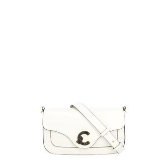 Coccinelle Shoulder Bags, female, White, Size: ONE SIZE C-Me Calf Shoulder Bag