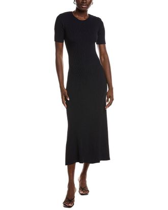 Maje Rib Knit Maxi Dress