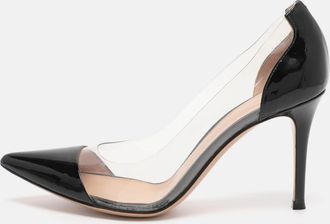 Gianvito Rossi Black Patent Leather And Pvc Plexi Pumps