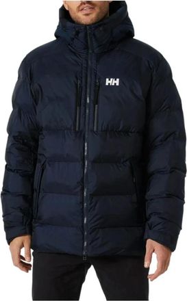 Helly Hansen Marineblauwe Puffy Parka Jas met Lichaamskaarttechnologie - Heren - Gewatteerde jassen - Blauw - 2XL - Leer - Jassen