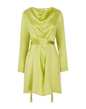 8 by YOOX SILK L/SLEEVE MINI DRESS