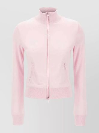 Courr&egrave;ges signature tracksuit jacket high collar