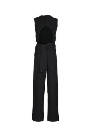 Alaia Womens Tie Jumpsuit Noiralaia Tute Tracksuits