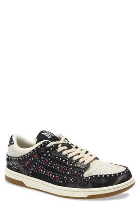 Amiri Studded Skeleton Low Top Sneaker in Black at Nordstrom, Size 15Us