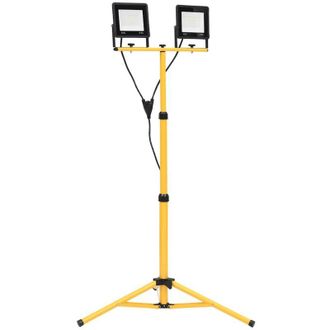 vidaXL Foco Led Con Tr&iacute;pode 2x50 W Blanco Fr&iacute;o Vidaxl