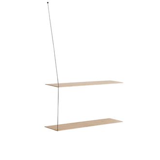 Woud Stedge Wandregal 80 cm, Eiche weiss pigmentiert