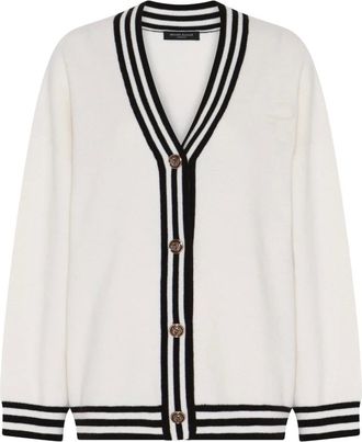Bruuns Bazaar ChalinaBBSira Maglia Cardigan - - Knitwear - Donna - Bianco - S