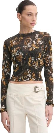 Versace Jeans Couture Trui met ronde hals - Dames - Ronde hals truien - Veelkleurig - XS - Truien & Vesten