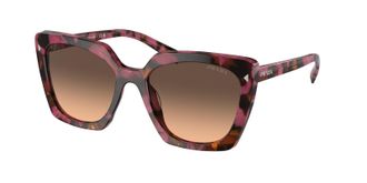 Prada Brown Gradient Butterfly Ladies Sunglasses PR 23ZS 18N50C 54