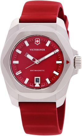 Victorinox by Swiss Army I.N.O.X. Quartz Red Dial Mens Watch 242029