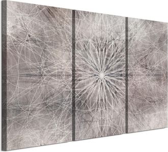 OEM Cuadro Sobre Lienzo Italiano De 90 X 60 Cm, Tr&iacute;ptico - Estilo Boho - Fondos Y Estampados Cuadro Sobre Lienzo Italiano De 120 X 80 Cm, Tr&iacute;ptico - Estil