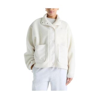 New Balance High Pile Fleecejack - Dames - Sport - Wit - Maat: S Fleece