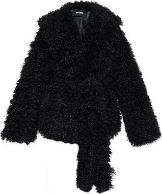 Rotate Faux Fur Jas - Dames - Jassen - Zwart - 2XS - Polyester - Jassen