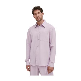 Won Hundred Casual Shirt - Heren - Casual Overhemden - Roze - M - Polyester - Overhemden