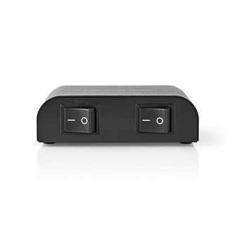 Nedis Caja De Control De Altavoz Puerto(s) De 2 Puertos Tornillos Terminales Impedancia Del Altavoz: 4-16 Ohmios Carga M&aacute;xima Por Canal: 150 W Aluminio Negr