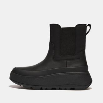 FitFlop Fitflop Womens Fit Flop F-Mode Water-Resistant Flatform Chelsea Boots in Black - Size UK 5