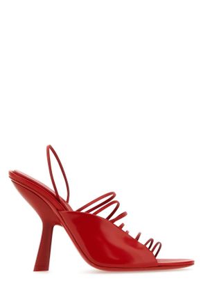 Ferragamo Red Leather Altaire Sandals