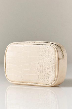 Frasier Sterling Croc Medium Pouch