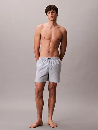 Calvin Klein Medium zwemshort met trekkoord - Seersucker