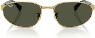 Ray-Ban 56mm Irregular Sunglasses in Arista/green at Nordstrom