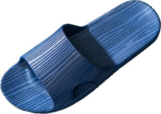 Generic Couples Men Shower Room Home Non Slip Breathable Soft Sole Shoes Slipper Comfortable Flat Shoes Robe and Slipper Set Men (Blue, 7.5)