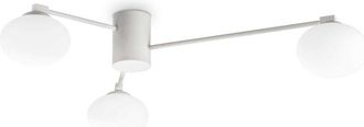 Ideal Lux Ideal Lux HERMES Plafón Globo 3 Luces 90cm Blanco