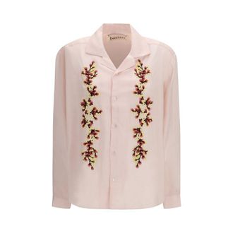 Baziszt Multicolor Cotton Pattern Womens Shirt