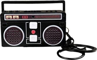 Generic Mini Retro Radio Keychain Can Record And Play Fun Music Box Pendant Personalized Bag Couple Keychain For Girlf A6C9 Pendant Gift