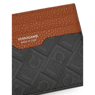 Ferragamo Grine Card Case - Black