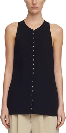 Adam Lippes Wool & Silk Black Nazra Tunic