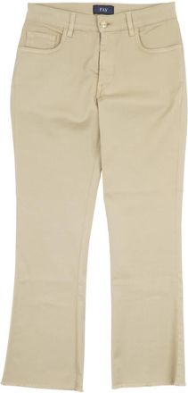 Fay Cropped Broeken - Dames - Vrijetijds broeken - Beige - W27 - Broeken