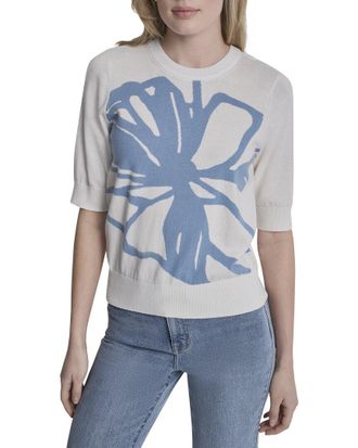 DKNY Dkny Graffiti Floral Top