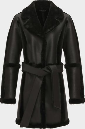 Gorski Merino Lamb Shearling Stroller with Belt