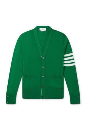 Thom Browne Striped Wool Cardigan
