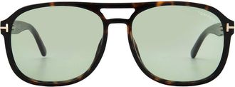 Tom Ford Rosco Green Navigator Mens Sunglasses FT1022 52N 58