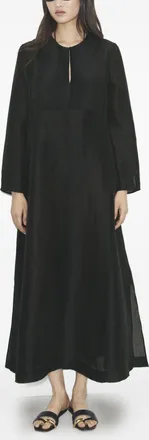 Tory Burch Linen And Silk Long Kaftan-Donna