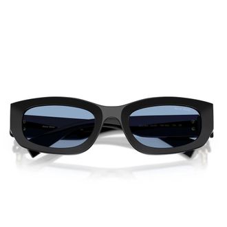 Miu Miu Sunglasses, female, Black, Size: 53 MM Glimpse Sunglasses