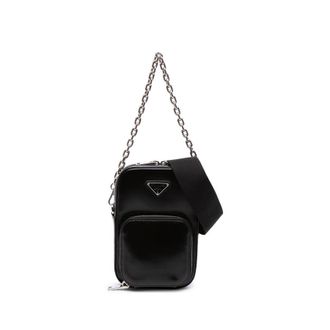 Prada Pre-owned Prada Mini Brushed Leather Phone Pouch Ladies W4MNNLEET0S3CKXK