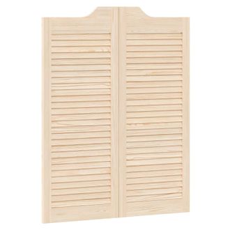 vidaXL Puertas Batientes Natural 100 X 40 Cm Madera De Pino Maciza Vidaxl