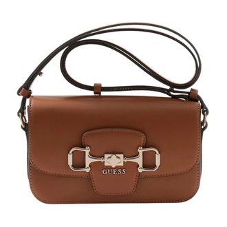 Guess Shoulder Bags, female, Brown, Size: ONE SIZE Janie Convertible Xbody Flap