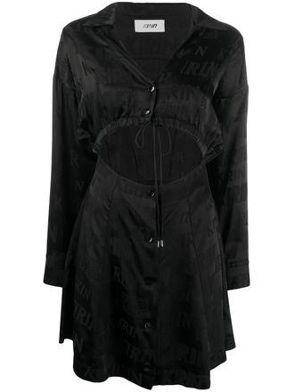 Kirin tie-fastening detail dress - women - Acetate/Viscose - 40 - Black