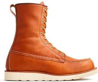 Red Wing Shoes 8-inch Classic Moc Legacy Leather Boot in Oro Legacy at Nordstrom, Size 7.5