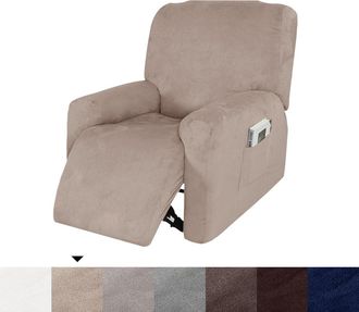 Infinite Schutzh&uuml;lle F&uuml;r Relaxsessel - 4-teiliges Set - Elastisch Und Wasserdicht Mit Taschen