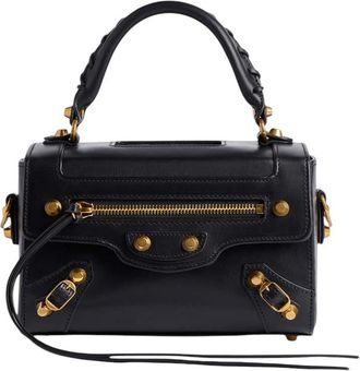 Balenciaga Black Le City Sleek Box Mini Satchel